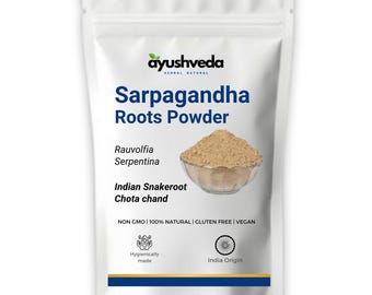Sarpagandha Roots And Powder | Rauvolfia Serpentina | Serpentina Root | Chandramara