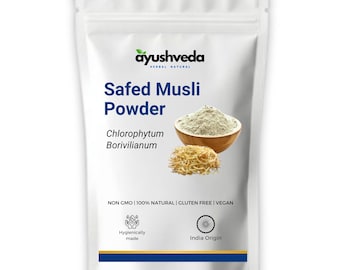 Safed Musli Roots And Powder | Chlorophytum Borivilianum | Indian Spider Plant | Satmuli
