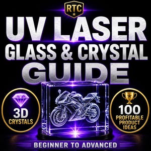 Przewodnik po grawerowaniu laserowym UV, procesy obróbki szkła i kryształów, ustawienia xTool F2 Ultra
