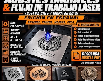 Guía xTool F2 Ultra MOPA en Español V2 / Ajustes Iniciales, Pruebas (PDF)