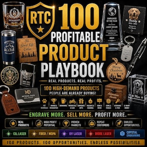 Laser Business Ideas, 100 Products to Make and Sell, Instant Download Guide
