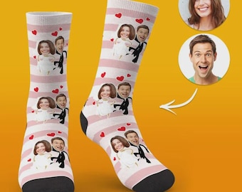 Custom Face Socks Wedding Socks Special Gift Ideas for Couple