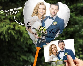 Custom Wedding Balloons Save the Date Engagement Decorations for Outdoor or Indoor