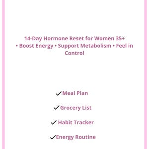 Perimenopause Meal Plan PDF | 14-day Hormone Balance Diet Women Over 40 ...