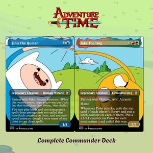 Cartoon Adventure Inspired Proxy Commander Deck 100+ Cards | Ready to Play EDH Proxy | Collector Gift