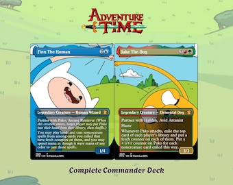 Cartoon Adventure Inspired Proxy Commander Deck 100+ Cards | Ready to Play EDH Proxy | Collector Gift