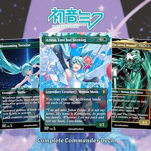 miku mtg commander deck Hatsune Flying Whenever you cast an instant or sorcery spell that targets a creature you control Hatsune Miku is Coming to