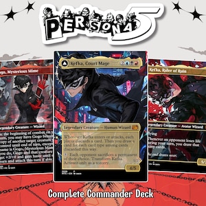 Phantom Rebels Proxy Commander Deck 100+ Cards | Masked Heist Anime Inspired Custom Deck | Ready to Play EDH | Collector Gift