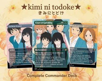 Wholesome School Romance Proxy Commander Deck 100+ Cards | Anime Inspired Custom Deck | Ready to Play EDH | Collector Gift