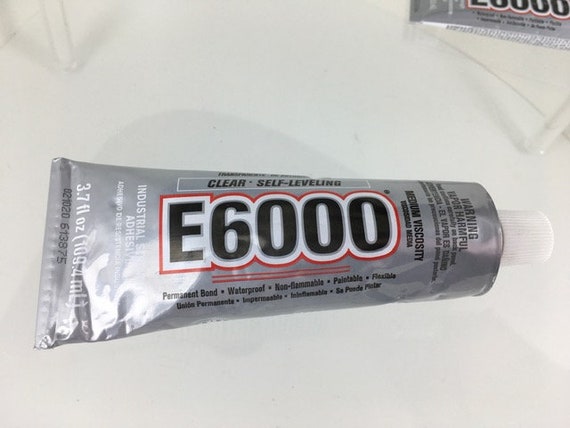 E-6000 Industrial Strength Adhesive, Permanent Bond, Waterproof, 3.7oz