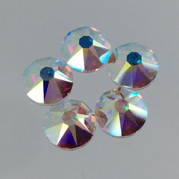 Crystal AB Flat Back Swarovski Rhinestones Sizes 34SS 1/2 Gross Packages.  30SS, 20SS, 16SS, 12SS, 9SS  One Gross Packages