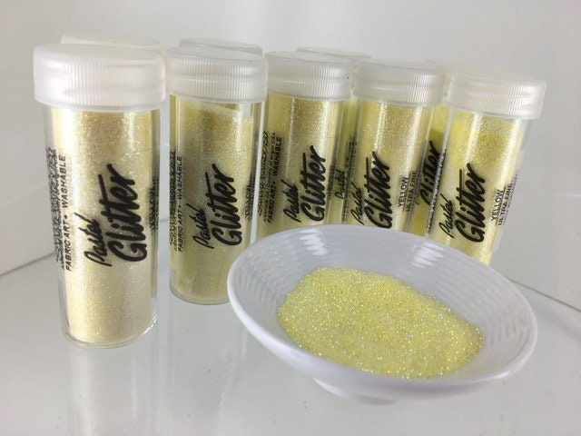 Large Stampendous Pastel Yellow UF Ultra Fine Glitter .008 1oz