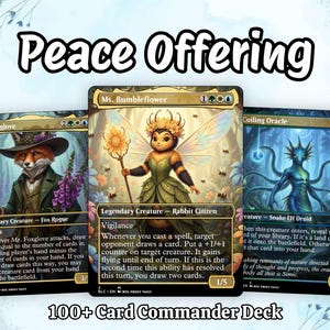 Proxy 100+ Card Commander Deck – Peace Offering Theme Deck Ready to Play Perfect Gift for Fans, Players & Collectors