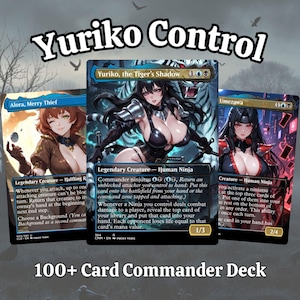 Proxy 100+ Card Commander Deck – Yuriko Control Ninja Shadow Theme Ready to Play Perfect Gift for Magic Fans, Players and Collectors