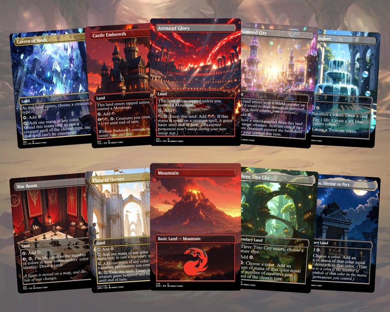 Proxy 100+ Card Commander Deck - Goblin Tribal Anime Waifu Ready to Play Proxy Commander Deck Custom Proxy EDH High Quality Cards image 4