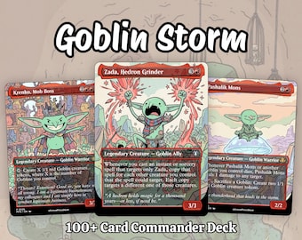 Proxy Secret Lair Commander Deck: Goblin Storm - Etsy