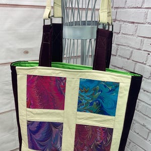 Sac à main, fourre-tout, sac de travail, sac à main en cuir recyclé et velours, sac à main recyclé, sac à main coloré, sac à main, sac à main sur mesure, cuir et velours
