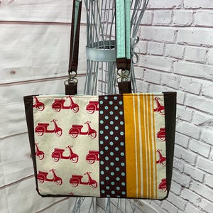 Bolso grande, bolso rojo tipo scooter, bolso de trabajo, bolso de mano, bolso de mano para todo, bolso grande, bolso de compras, bolso de mano, bolso hecho a mano, pieza única, bolso a medida