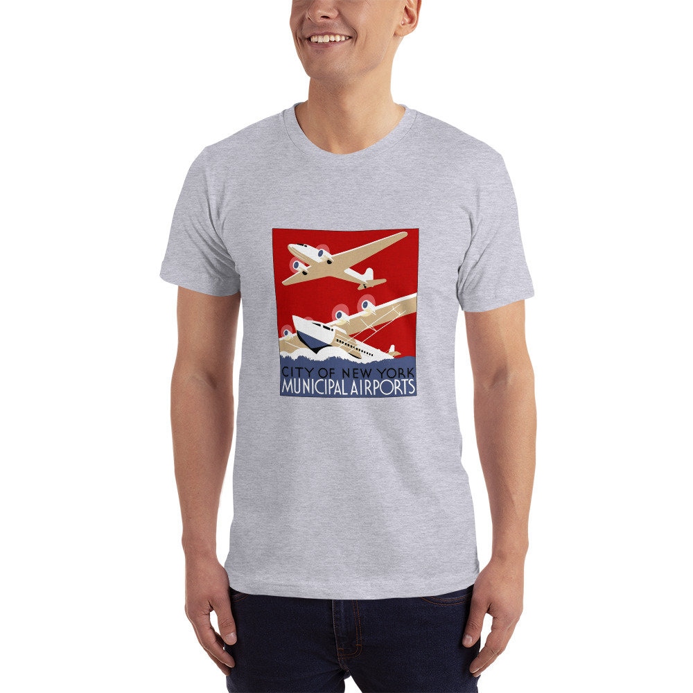 Unisex New York Airports T-Shirt | Etsy