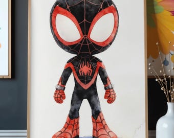Spidey and His Amazing Friends Wall Art | Set of 6 Kids Room Decor | Superhero Nursery Print | Downloadable Poster Bundle | Gallery Wall Set