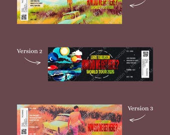 Louis Tomlinson- How did we get here? Tour 2026 - Personalized Concert Tickets