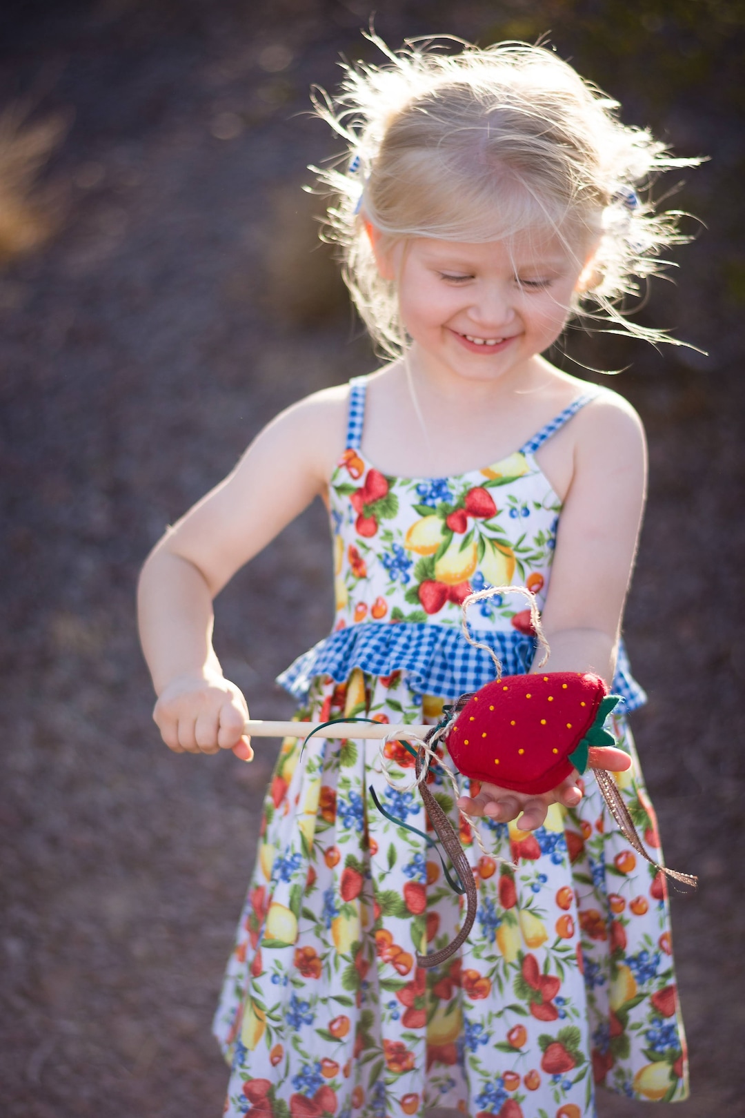 Baby Mixed Fruit Dress, Little Girl Fruit Dress, Baby Fruit Sundress