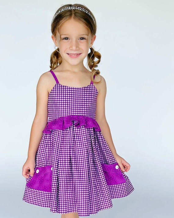purple gingham summer dress Athletic Dress | Gingham Tennis Dress