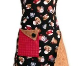 Retro Coffee Cup/ Latte Apron,  Adult, Size Large