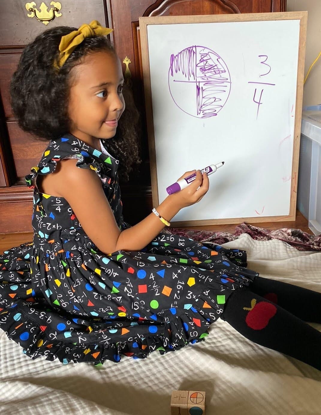 Toddler Back to School Dress, Girls BTS Dress, Toddler Math Dress, Girl ...