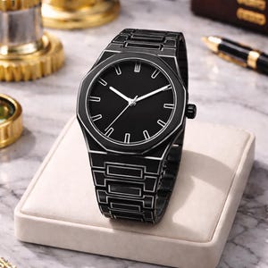 Reloj de cuarzo estilo anime, esfera sin números, correa de silicona, reloj de pulsera deportivo informal.