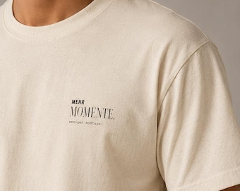 More Moments, Less Assembly Shirt | Minimal Statement T-Shirt | Aesthetic Typography Shirt | Motivational Gift | Unisex Graphic Tee