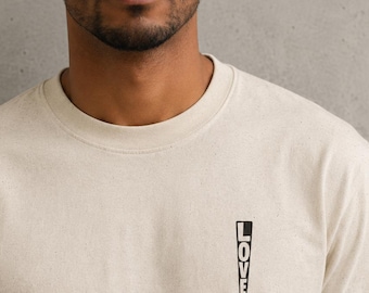 Minimal Typography Shirt | Love Wins Tee | Modern Statement T-Shirt | Aesthetic Graphic Tee | Minimalist Clothing | Unisex shirt