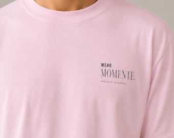 Minimal Statement Shirt | More Moments, Less Mondays | Mindful Lifestyle Shirt | Modern Typography Tee | Slow Living Gift
