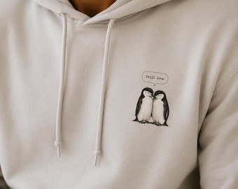 LGBTQ Pride Hoodie | Still Love Penguin Hoodie | Love Is Love Hoodie | Inclusion Hoodie | Ally Gift | Minimal Pride Clothing