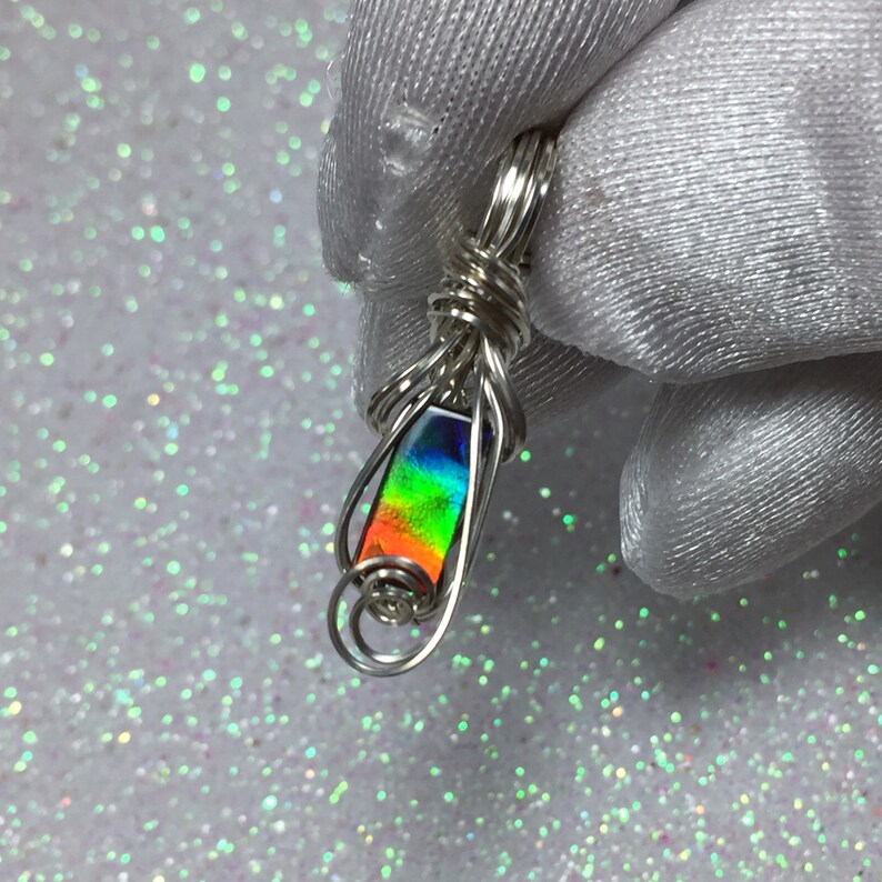 Jewelry for Women Black Leather Necklace Upgraded Elegant Gift Box Exact Gem in Picture s37-2 Z Ammolite Pendant Sterling Silver Rainbow