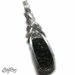 Genuine Moldavite Crystal with Large Herkimer Diamond Necklace Pendant Czech Republic Tektite Healing Stone, VERY high vibration Jewelry S61 