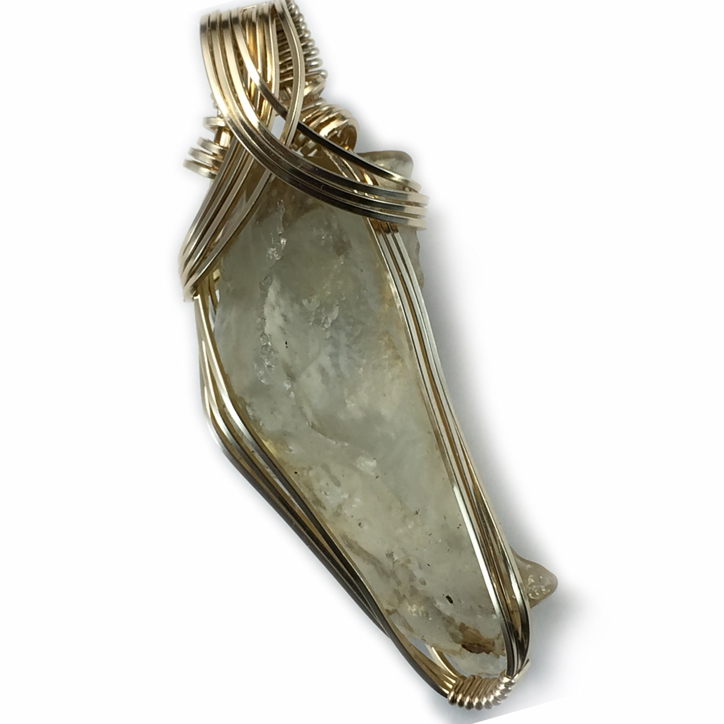 Genuine Libyan Desert Glass Necklace Pendant 14K Gold Filled Ancient ...