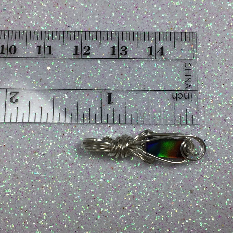 Jewelry for Women Black Leather Necklace Upgraded Elegant Gift Box Exact Gem in Picture s37-2 Z Ammolite Pendant Sterling Silver Rainbow