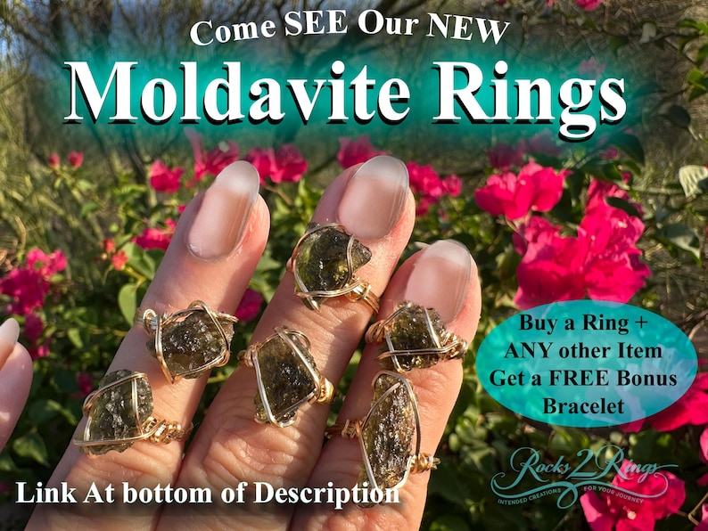 Genuine Moldavite with Libyan Desert Glass and Herkimer Diamond Pendant Necklace in Sterling Silver High Vibration Healing Jewelry MLH image 16