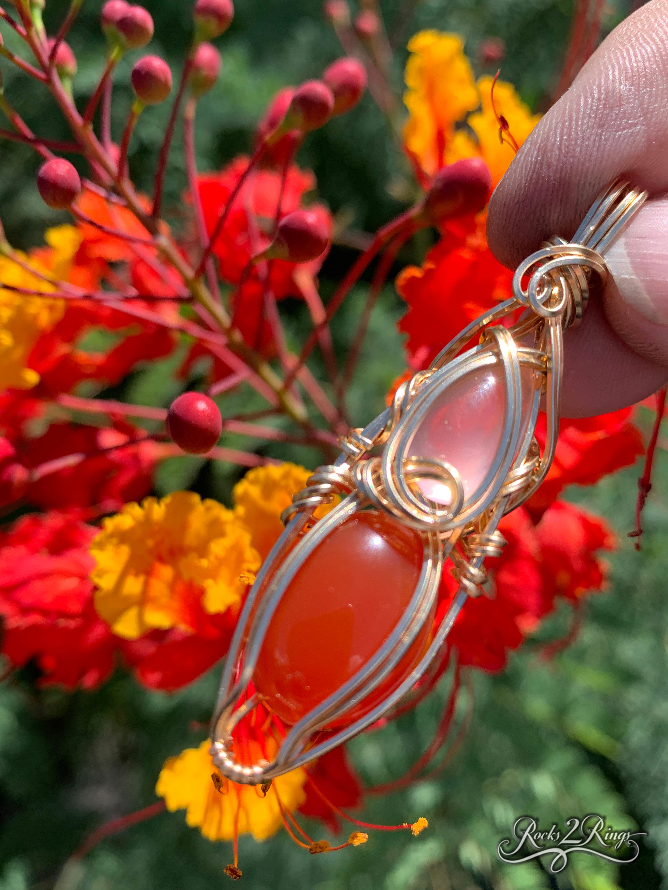Amazon.com: Carnelian Beads Necklace with Pear Shape Pendant in Shades of  Peach Orange Red, One of a Kind Gift : Handmade Products