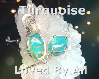Handmade Turquoise Pendant Necklace: December Birthstone Jewelry