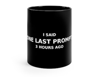 面白いAIプロンプトマグカップ | ChatGPTユーモアコーヒーカップ