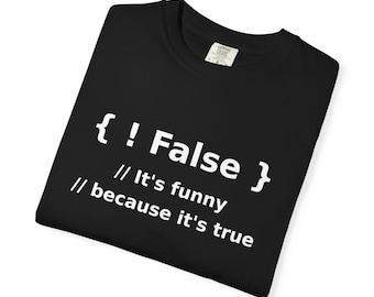 真偽のおもしろTシャツ | おもしろプログラミングロジックTシャツ