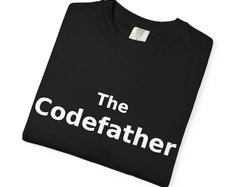 コードファーザーTシャツ｜面白いプログラマーマフィアパロディTシャツ