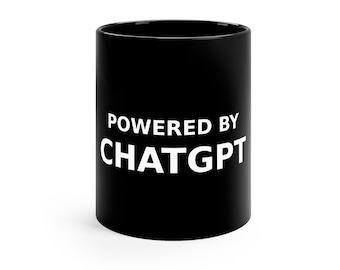 ChatGPT搭載マグカップ｜ミニマルなAIテクノロジーコーヒーカップ