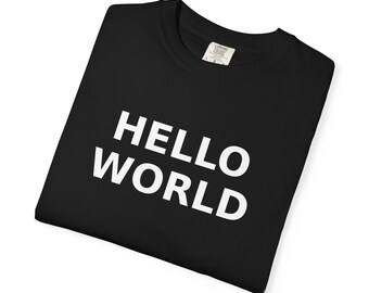 Hello World Minimalist Shirt | Programmer Classic Tee
