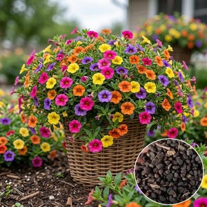 1000pcs Calibrachoa Flower Seeds Colorful Garden Petunia Mini Plants
