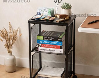 Solid Metal 3-Drawer File Cabinet | Office File Organizer | Modern File Cabinet | Metal File Drawers
