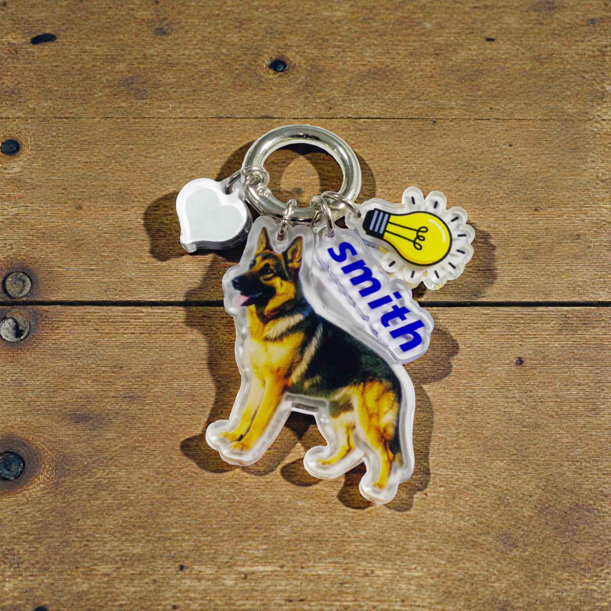 Custom Photo Keychain Double Sided, Person Portrait Keychain, 6cm Full ...