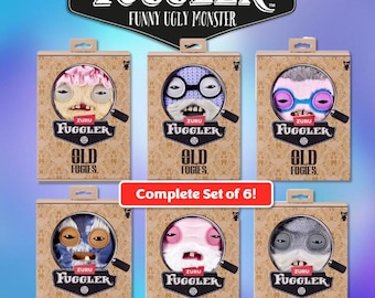 Fuggler Old Fogies Complete Set of 6 Plush Toys – Quirky Collectible Bundle
